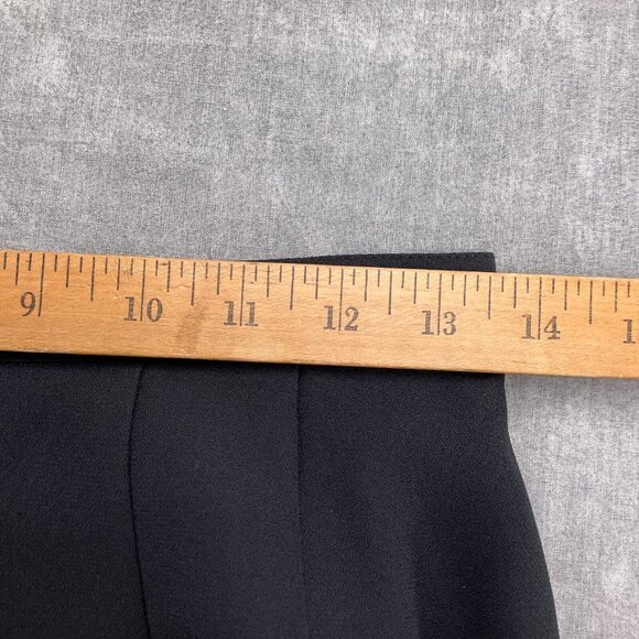 Le Suit Skirt Set Women 8 36/27Wx24L Black‎ Crepe Double Breasted Career Classic - Picture 11 of 15